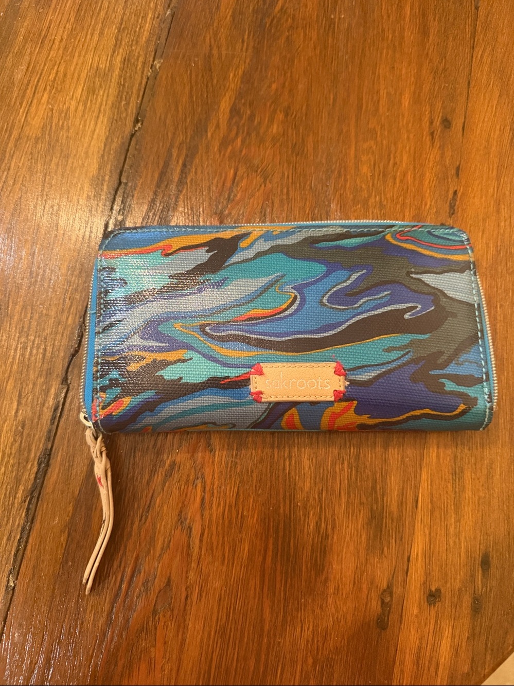 Sak Roots Multicolor Zip Wallet - Picture 2 of 5